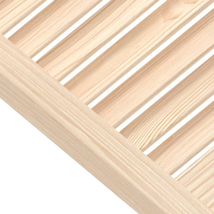 Ante con Design a Lamelle 2 pz 61,5x39,4 cm in Legno di Pino