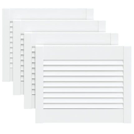 Ante a Lamelle 4 pz Bianche 39,5x49,4 cm in Legno di Pino