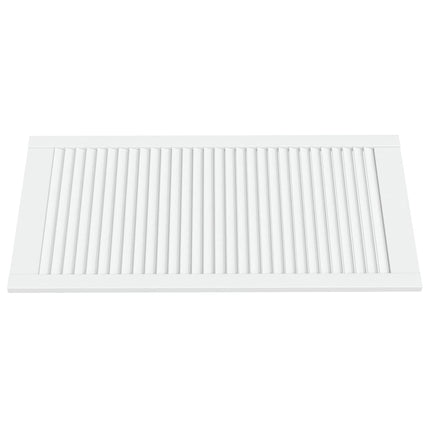 Ante a Lamelle 4 pz Bianche 99,3x49,4 cm in Legno di Pino