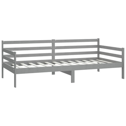 Dormeuse Grigia in Legno Massello di Pino 90x200 cm