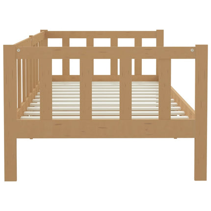 Dormeuse Marrone Ambra in Legno Massello di Pino 90x200 cm