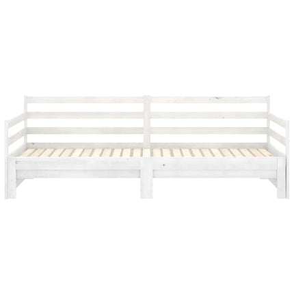 Dormeuse Estraibile Bianca in Massello di Pino 2x(90x200) cm
