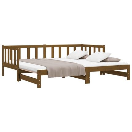 Dormeuse Estraibile senza Materasso Marrone Ambra 2x(90x200) cm
