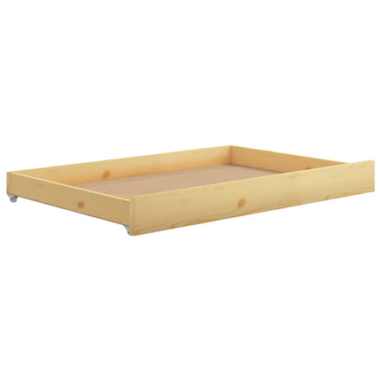 Cassettoni da Letto 2 pz in Legno Massello di Pino