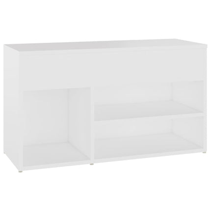 Panca Portascarpe Bianco 103x30x54,5 cm in Truciolato