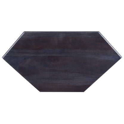 Mobile TV ad Angolo Nero Luminoso 80x40x49 cm Legno di Mogano