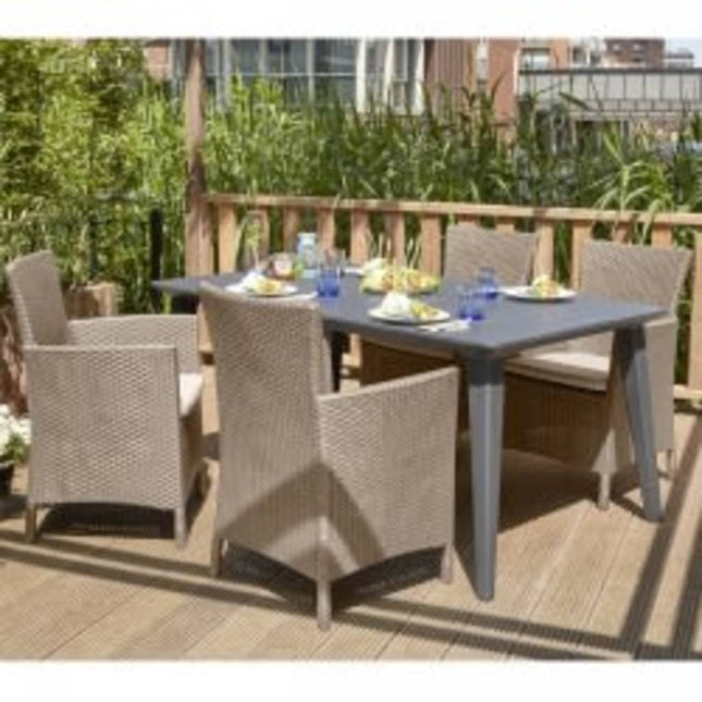 Keter Sedia da Pranzo da Giardino Iowa Cappuccino 215519