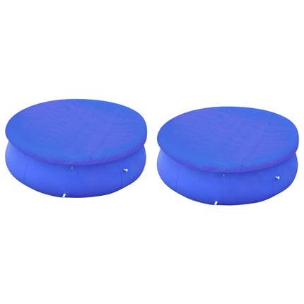 Teli di Copertura 2 pz per Piscina Fuoriterra Rotonda da 300 cm