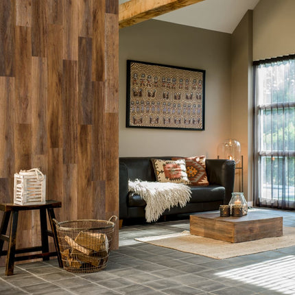 Listoni Aspetto Legno 30 pz Barnwood Rovere terra d'ombra