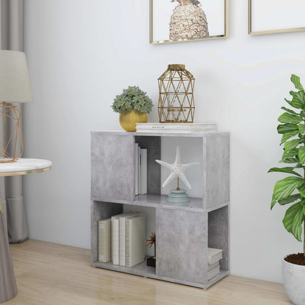 Libreria Grigio Cemento 60x24x63 cm in Truciolato