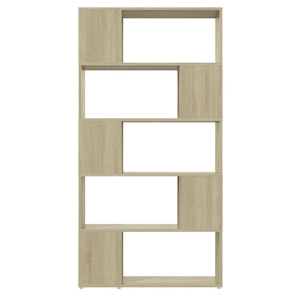 Libreria Divisorio Rovere Sonoma 80x24x155 cm in Truciolato