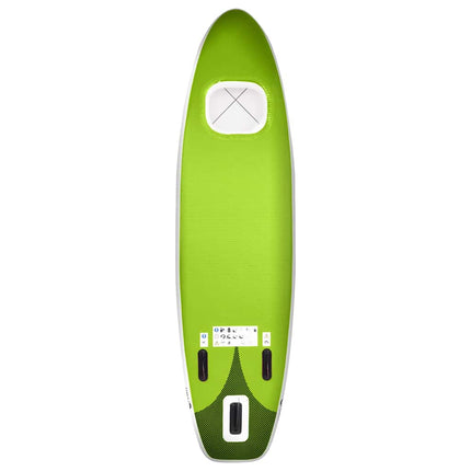 Set Tavola da SUP Gonfiabile Verde 300x76x10 cm