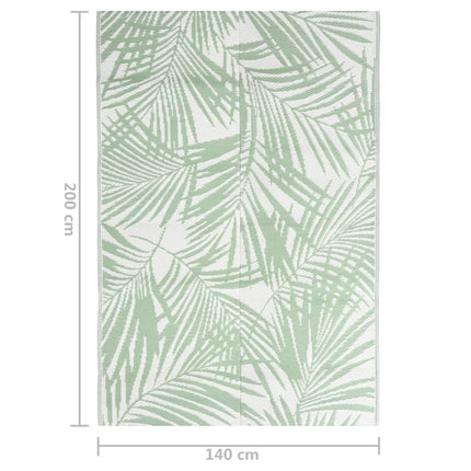 Tappeto da Esterno ARAKIL Verde 140x200 cm in PP