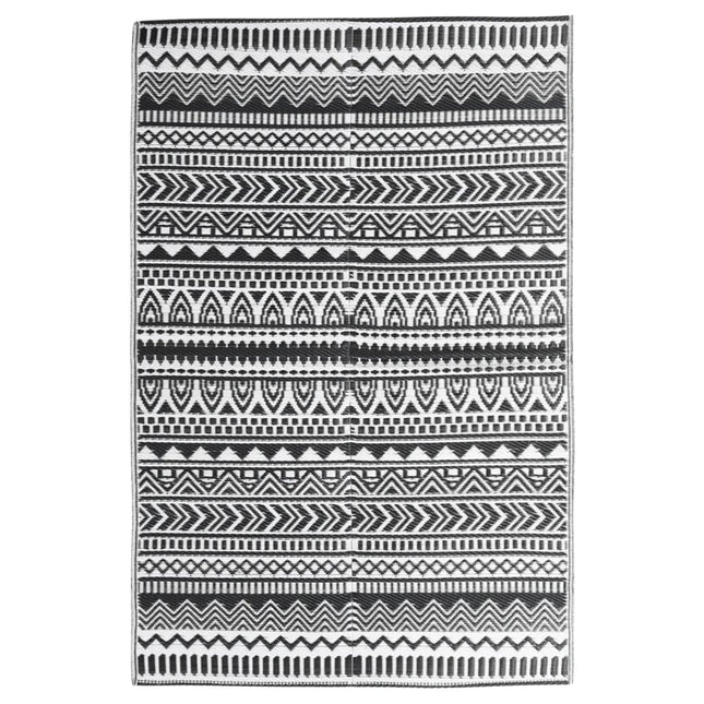 Tappeto da Esterni ARAKIL Nero 190x290 cm in PP