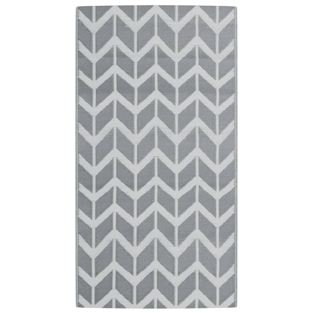 Tappeto da Esterni ARAKIL Grigio 80x150 cm in PP