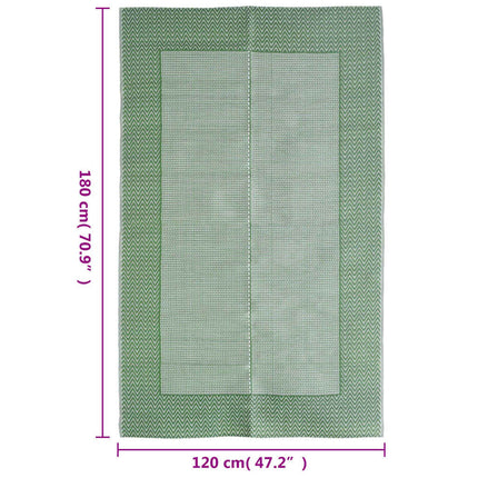 Tappeto da Esterni ARAKIL Verde 120x180 cm in PP
