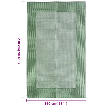 Tappeto da Esterno ARAKIL Verde 160x230 cm in PP