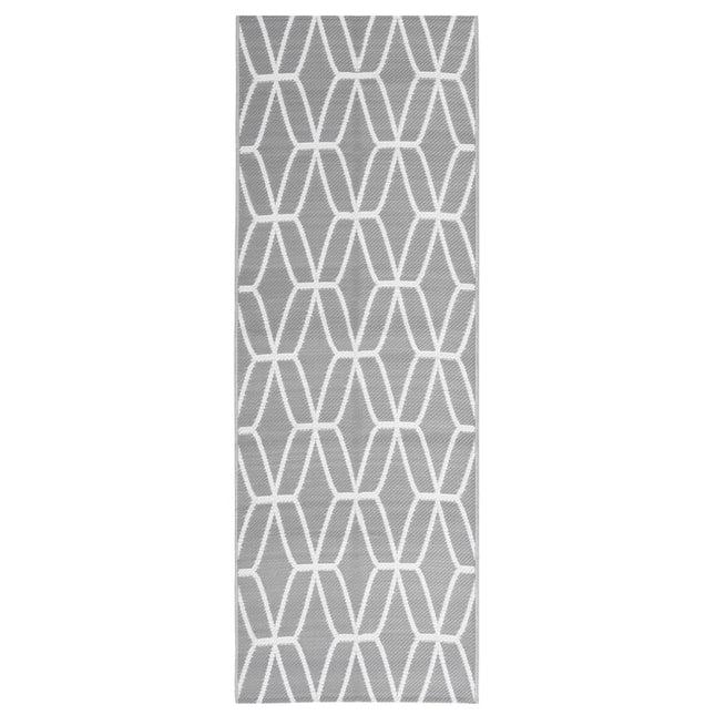Tappeto per Esterni ARAKIL Grigio 80x250 cm in PP