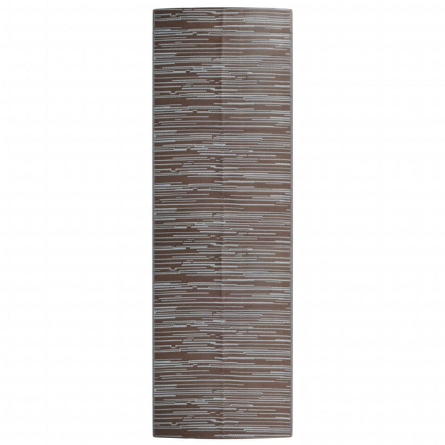 Tappeto da Esterno ARAKIL Marrone 80x250 cm in PP