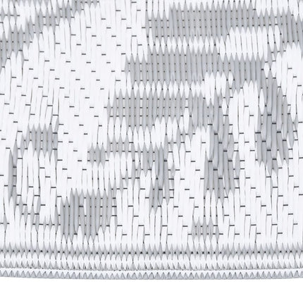 Tappeto da Esterno ARAKIL Grigio Chiaro 80x250 cm in PP