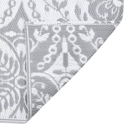 Tappeto da Esterno ARAKIL Grigio Chiaro 80x250 cm in PP