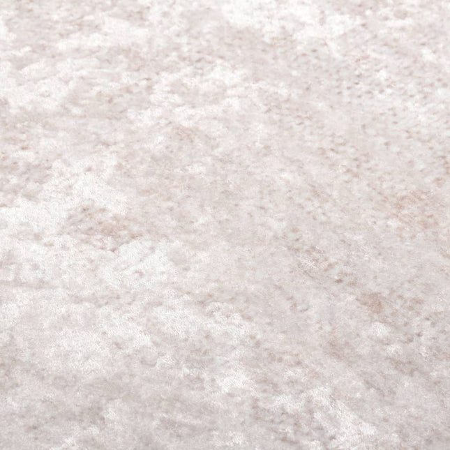 Tappeto Lavabile 80x300 cm Beige Chiaro Antiscivolo