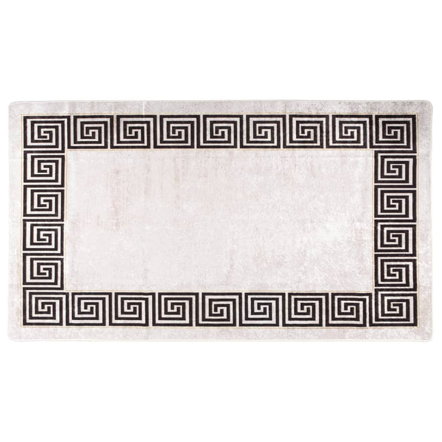 Tappeto Lavabile 190x300 cm Beige Chiaro Antiscivolo