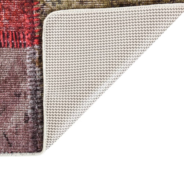 Tappeto Lavabile Patchwork 190x300 cm Multicolore Antiscivolo