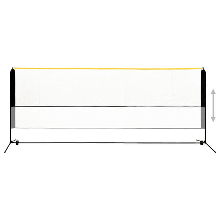 Rete da Badminton Regolabile 400x103x94-158 cm in Metallo
