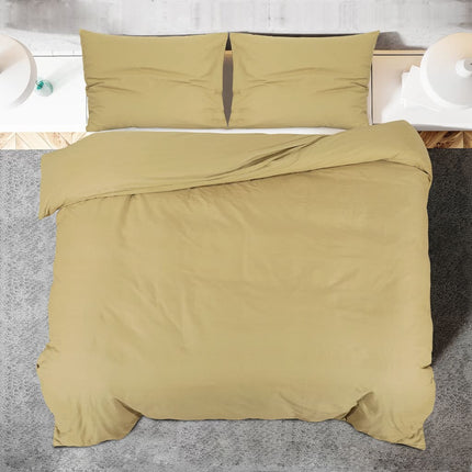 Set Copripiumino Tortora 140x200 cm in Microfibra Leggera