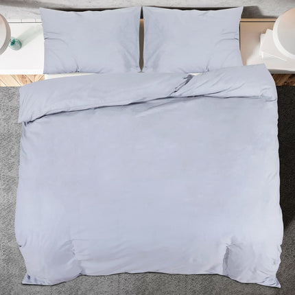 Set Copripiumino Grigio 260x220 cm in Cotone