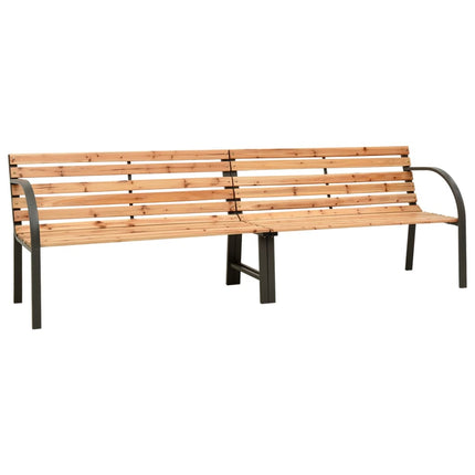 Panca da Giardino Doppia 241 cm in Legno di Abete Cinese