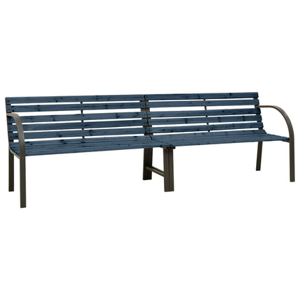 Panca da Giardino Doppia 241 cm in Legno di Abete Cinese