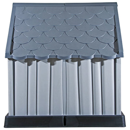 Cuccia per Cani Grigia 92x87x91 cm in Plastica