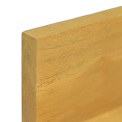 Mensole da Parete 2 pz 60x10x10 cm in Legno Massello di Teak
