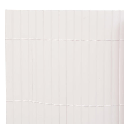 Recinzione da Giardino a Doppio Lato 90x400 cm Bianca