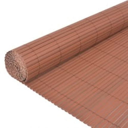 Recinzione da Giardino a Doppio Lato 110x500 cm Marrone