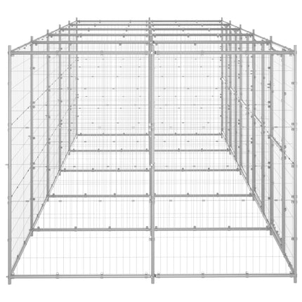 Gabbia per Cani da Esterno in Acciaio Zincato 12,1 mÂ²