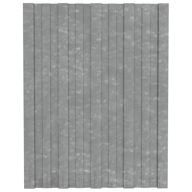 Pannelli da Tetto 12 pz in Acciaio Zincato Argento 60x45 cm