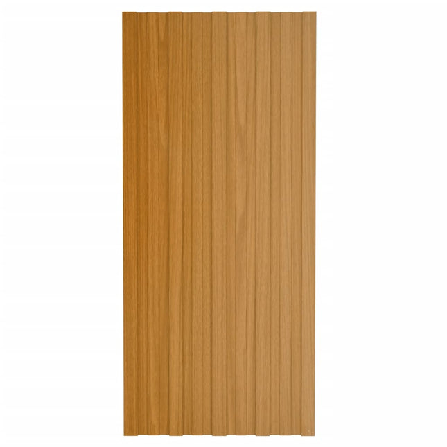 Pannelli da Tetto 36 pz in Acciaio Zincato Naturale 100x45 cm