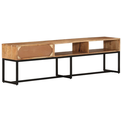 Mobile Porta TV 160x30x45 cm in Legno Massello di Acacia