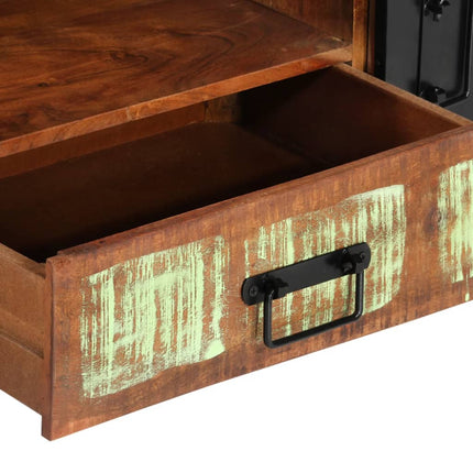 Tavolino da Salotto 100x50x41 cm in Legno Massello di Recupero