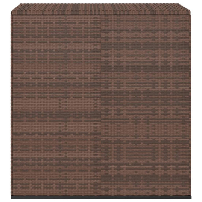 Contenitore da Giardino in Rattan PE 100x49x103,5 cm Marrone