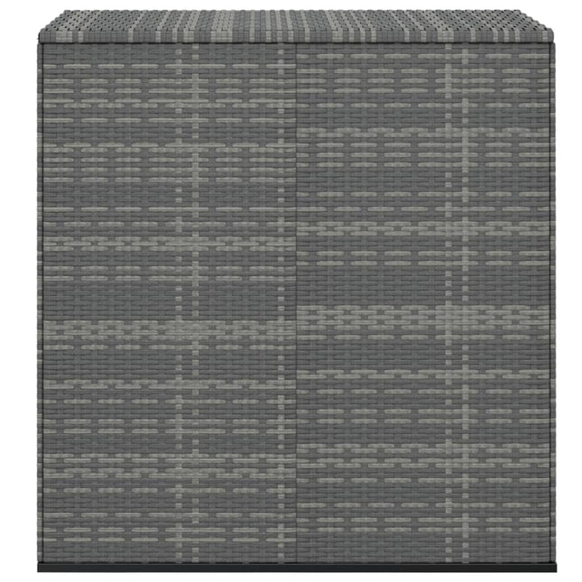 Contenitore da Giardino in Rattan PE 100x49x103,5 cm Grigio