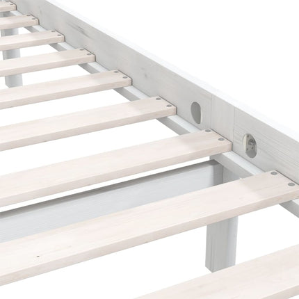 Giroletto Bianco Legno Massello di Pino 120x190cm Small Double