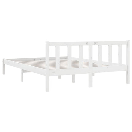 Giroletto Bianco in Legno Massello di Pino 140x200 cm
