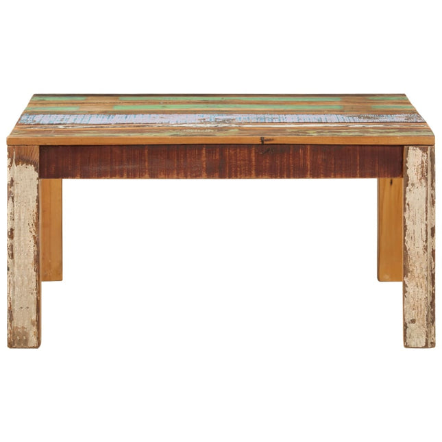 Tavolino da Salotto 80x80x40 cm in Legno Massello di Recupero