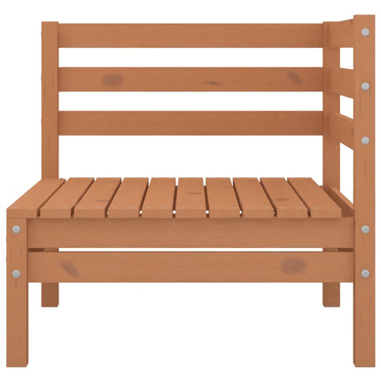Set Salotto da Giardino 4pz Marrone Ambra Legno Massello Pino