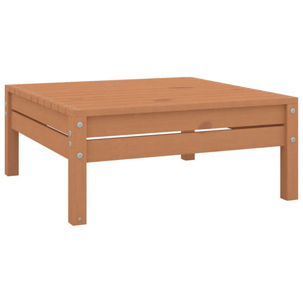 Set Salotto da Giardino 9 pz in Legno Massello di Pino Ambra