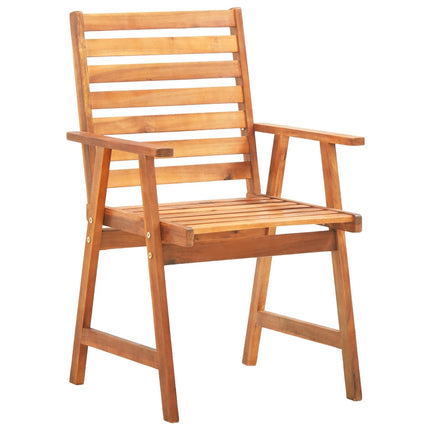 Set Mobili da Pranzo per Giardino 6 pz Legno Massello di Acacia